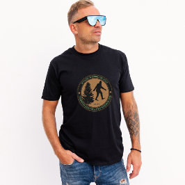 Personalisierter Funny Sasquatch Standort und Fors T-Shirt