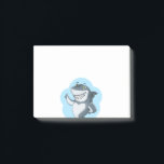 Personalisierter Funny Shark Cartoon Post-it Klebezettel<br><div class="desc">Dies ist personalisiert lustige Shark Cartoon Charakter Post es Note Pad.</div>