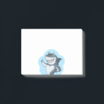 Personalisierter Funny Shark Cartoon Post-it Klebezettel<br><div class="desc">Dies ist personalisiert lustige Shark Cartoon Charakter Post es Note Pad.</div>