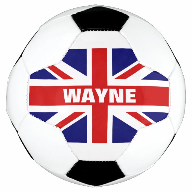 Personalisierter Fußball-Ball der britischen Flagg Fußball (Vorderseite)