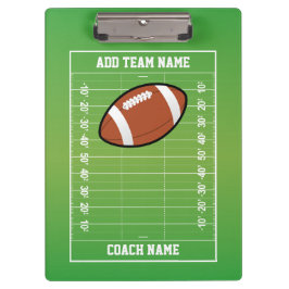 Personalisierter Fußball-Feld-Zug Klemmbrett