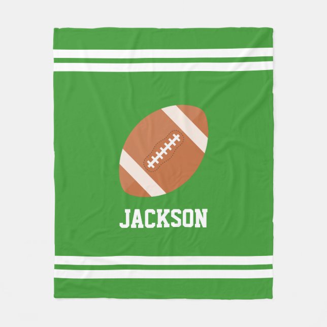 Personalisierter Fußball Fleecedecke (Vorderseite)