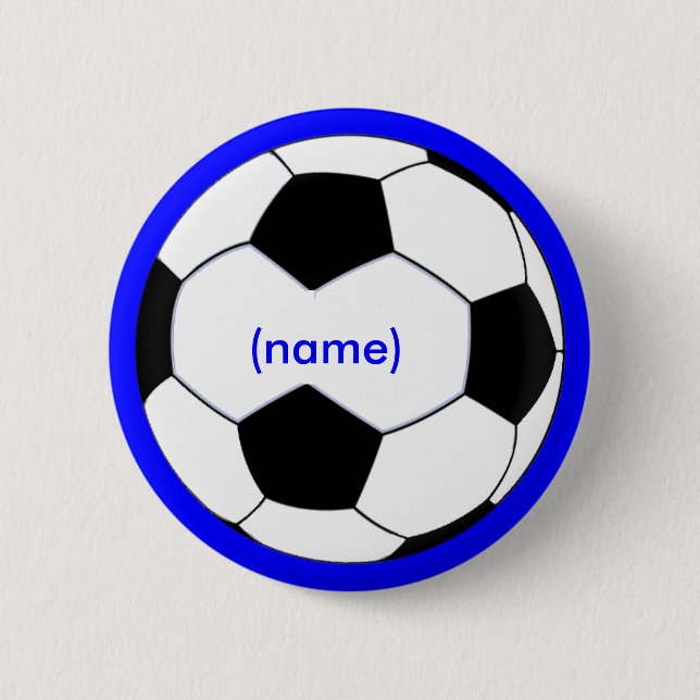 Personalisierter Fußball-Knopf Button (Vorderseite)