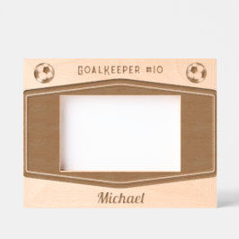 Personalisierter Fußball Mit Monogramm Geätzte Rahmen