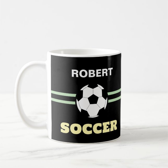 Personalisierter Fußball-Mug Kaffeetasse (Links)