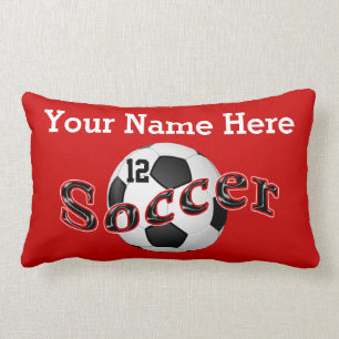 Personalisierter Fußball Pillows IHREN NAMEN und Lendenkissen