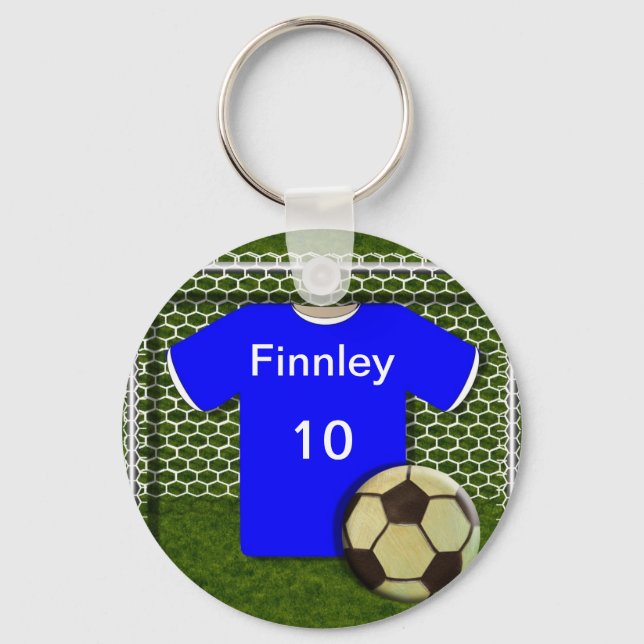 Personalisierter Fußball Schlüsselanhänger (Vorderseite)