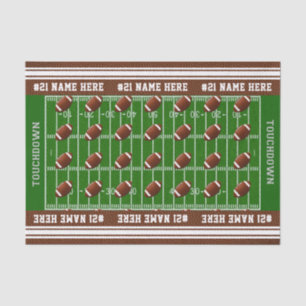 Personalisierter Fußball-Seidenpapier-Name und Seidenpapier