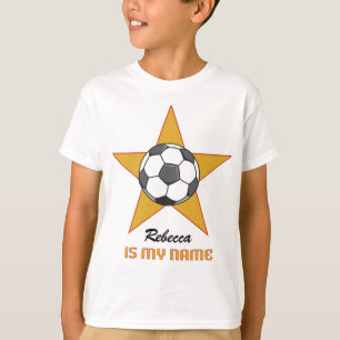 Personalisierter Fußball-Stern-T - Shirt