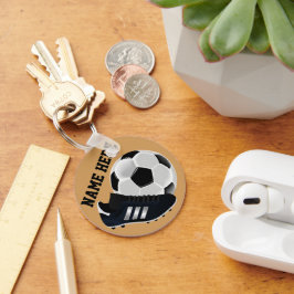 Personalisierter Fußball und Schuhgeschenke Schlüsselanhänger