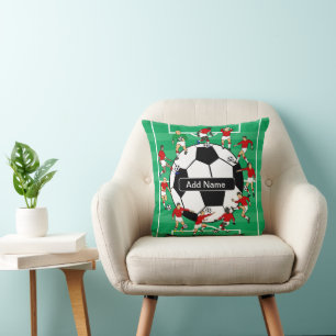 Personalisierter Fußball und Spieler Kissen