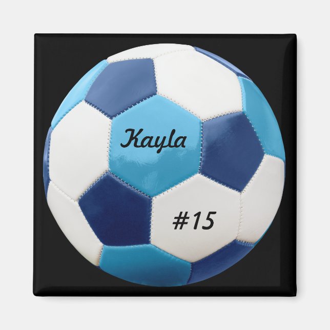 Personalisierter Fußballball, Blues Magnet (Vorne)