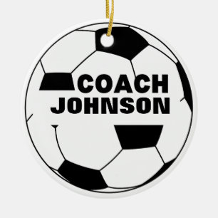 Personalisierter Fußballball-Coach Ornament
