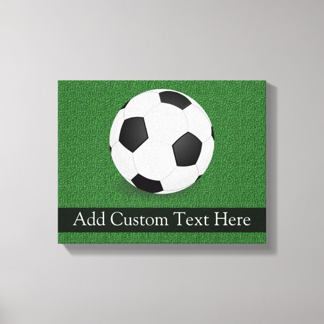 Personalisierter Fußballball Leinwanddruck (Vorderseite)