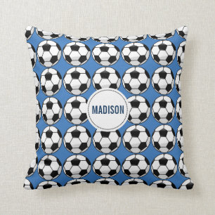 Personalisierter Fußballball mit Teamname und -nu Kissen
