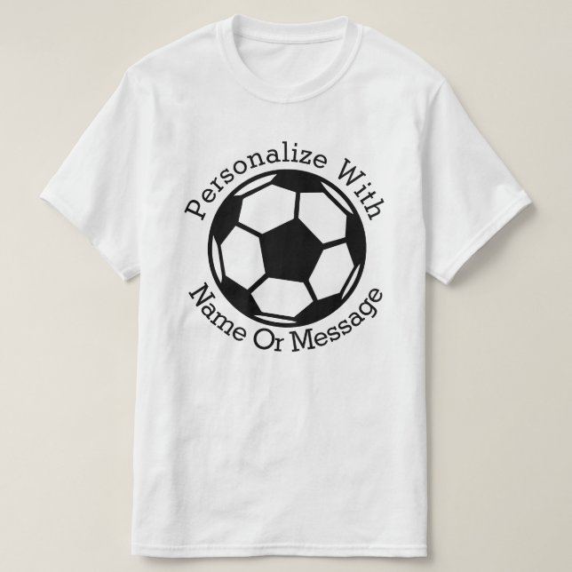 PERSONALISIERTER Fußballball T-Shirt (Design vorne)
