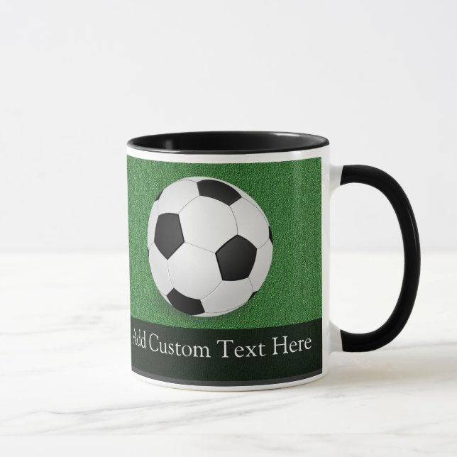 Personalisierter Fußballball Tasse (Rechts)