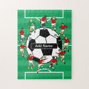 Personalisierter Fußballball und Spieler