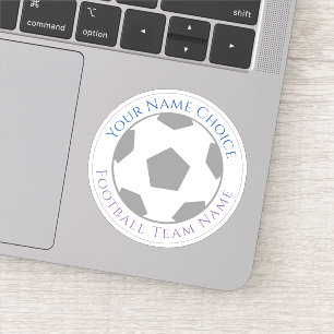Personalisierter Fußballfan-Aufkleber mit Teamname Aufkleber