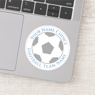 Personalisierter Fußballfan-Aufkleber mit Teamname Aufkleber