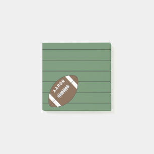 Personalisierter Fußballposten - Hinweise Post-it Klebezettel