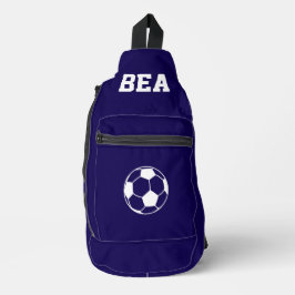 Personalisierter Fußballschuh Crossbody Bag