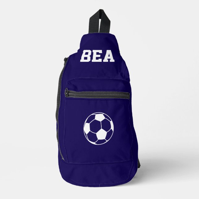 Personalisierter Fußballschuh Crossbody Bag (Vorderseite)
