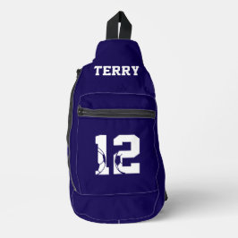Personalisierter Fußballschuh Crossbody Bag