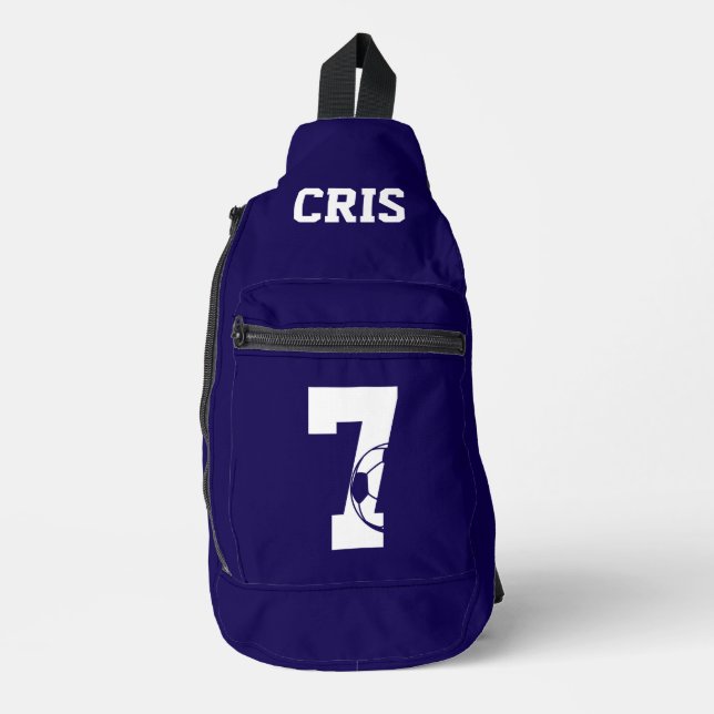 Personalisierter Fußballschuh Crossbody Bag (Vorderseite)