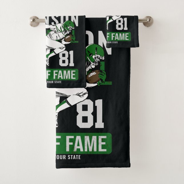 Personalisierter Fußballspieler Badhandtuch Set (Insitu)