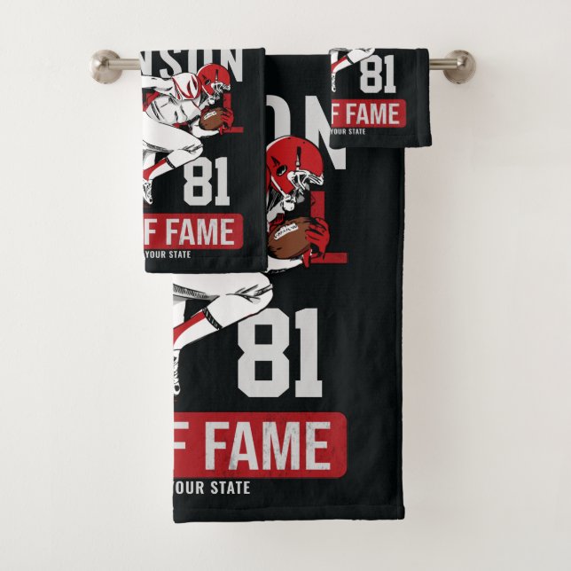 Personalisierter Fußballspieler Badhandtuch Set (Insitu)
