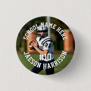 Personalisierter Fußballspieler Button