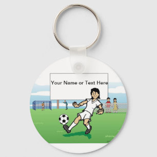 Personalisierter Fußballspieler, Jugend - Cartoon Schlüsselanhänger