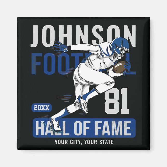 Personalisierter Fußballspieler Magnet (Vorne)