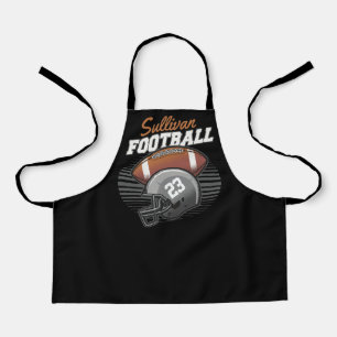 Personalisierter Fußballspieler-Team-Nummern-Helm  Schürze
