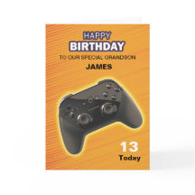 Personalisierter Game Controller - Geburtstagskart