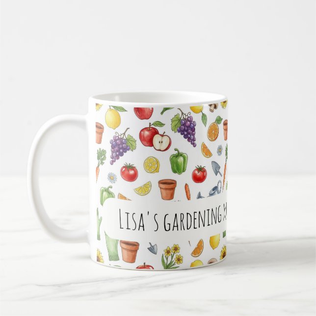 Personalisierter Gartentasse Kaffeetasse (Links)