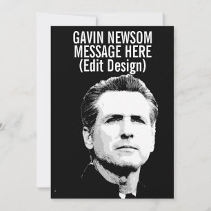 Personalisierter Gavin Newsom Karte