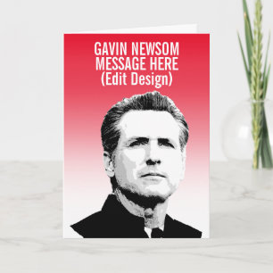 Personalisierter Gavin Newsom Karte