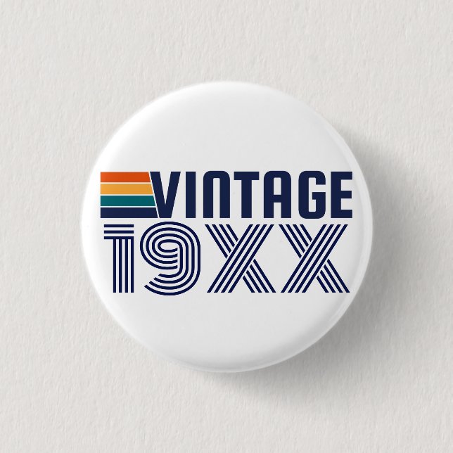 Personalisierter Geburtstag Button (Vorderseite)