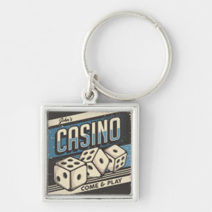 Personalisierter Geburtstag Casino Schlüsselanhänger