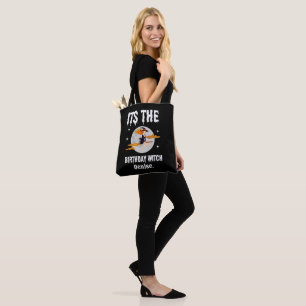 Personalisierter Geburtstag Hexe Halloween Geburts Tasche
