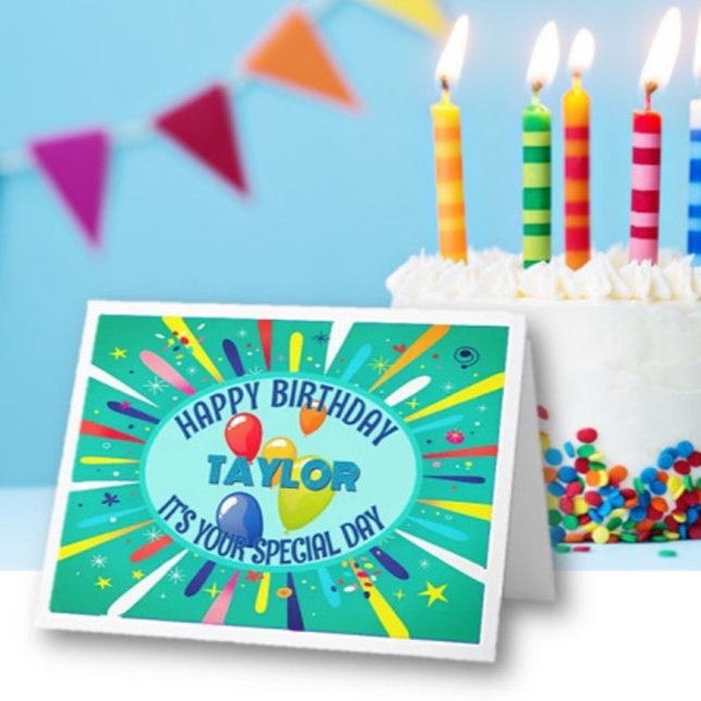 Personalisierter Geburtstag Karte (Von Creator hochgeladen)