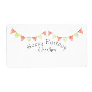 Personalisierter Geburtstag mit Geschenketiketten