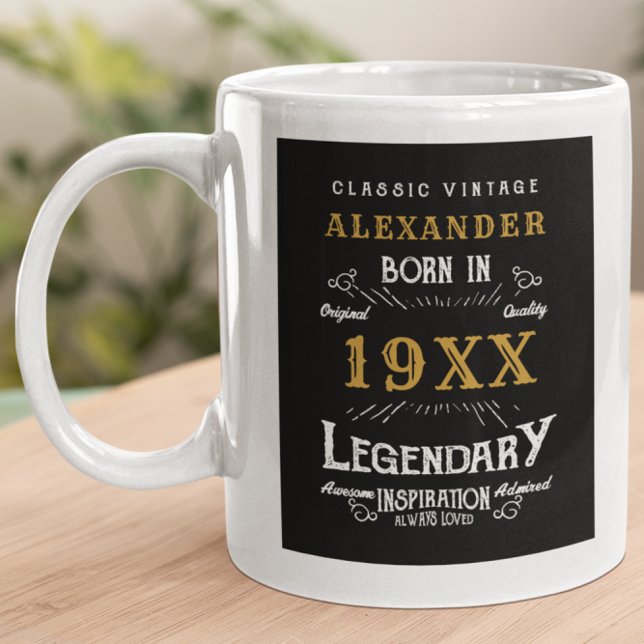 Personalisierter Geburtstag Name Legendärer Vater  Jumbo-Tasse (Von Creator hochgeladen)