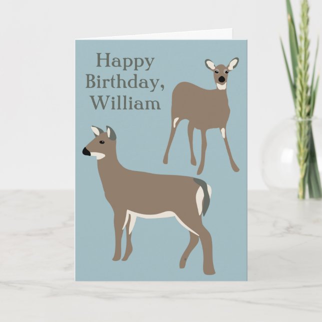 Personalisierter Geburtstag von Wildschweinen Karte (Vorderseite)