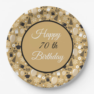 Personalisierter Geburtstag zum Jahresjubiläum Pappteller