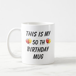 Personalisierter Geburtstagsbecher, Kaffeetasse