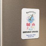 Personalisierter Geburtstagscocktail Magnet<br><div class="desc">Dieses Design wurde mithilfe von digitaler Kunst erstellt und kann in dem Bereich personalisiert sein, der zur Verfügung gestellt wird, oder indem Sie den Klick wählen, um weitere Optionen anzupassen und den Namen, die Initialen oder die Wörter zu ändern. Sie können auch die Textfarbe und den Textstil ändern oder den...</div>