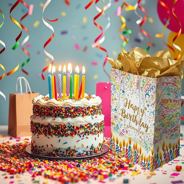 Personalisierter Geburtstagspass Mittlere Geschenktüte (Von Creator hochgeladen)
